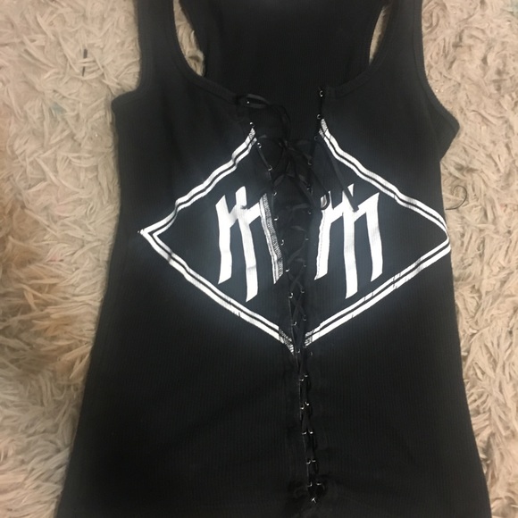 Corset Marilyn Manson Tank Hot Topic 90s - Picture 10 of 10